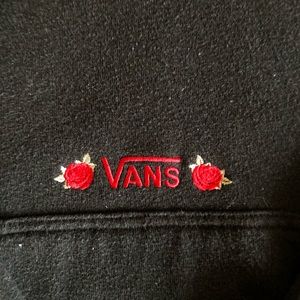 Vans hoodie with rose design